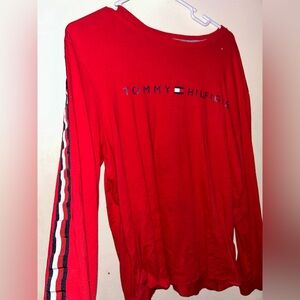 Tommy Hilfiger Vibrant Red Crew Neck Tee